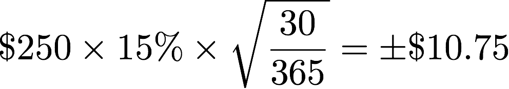 Expected range calculation.