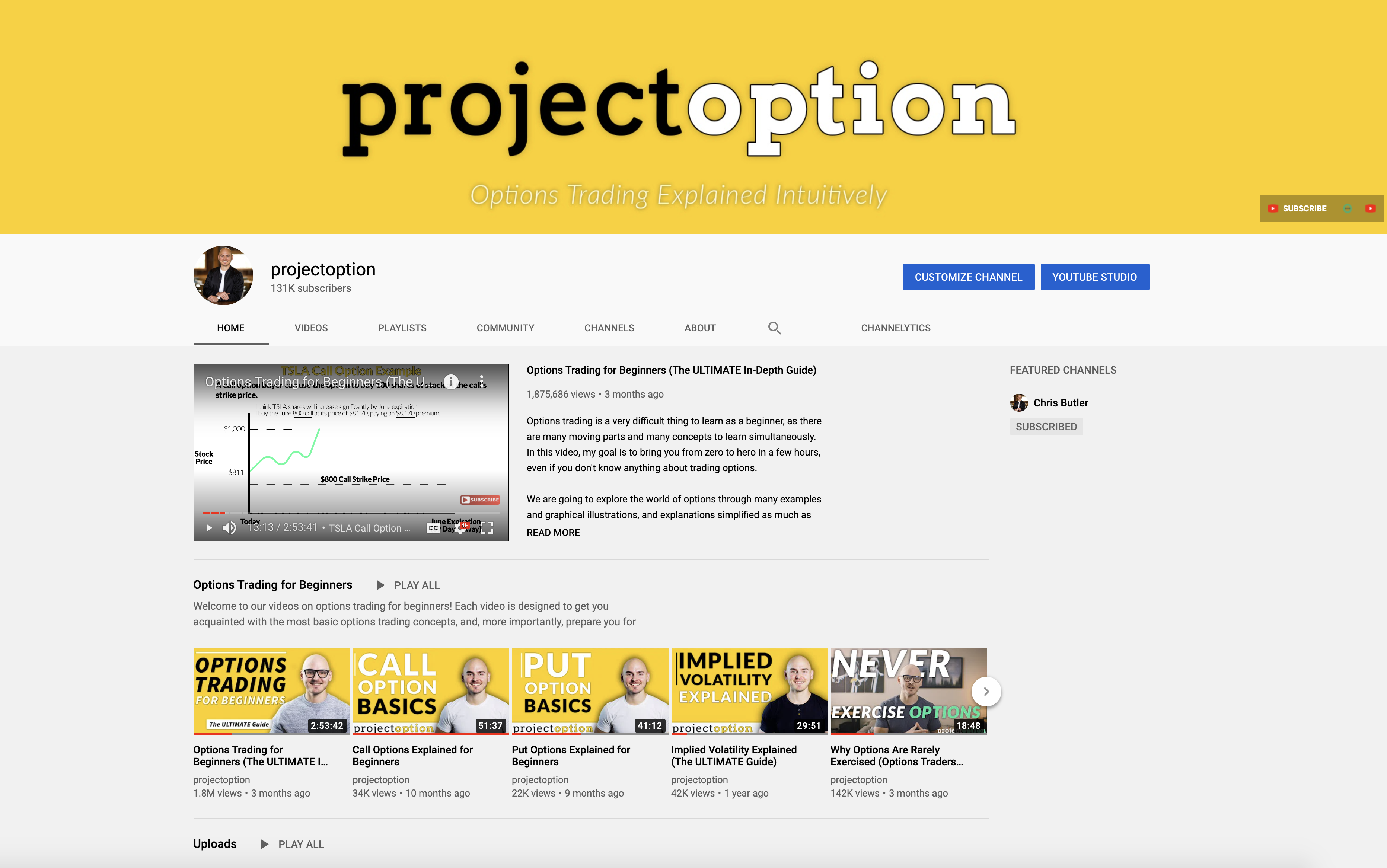 projectoption youtube channel image